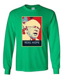 Long Sleeve Adult T-Shirt Real Hope Bernie 2016 Election President Politics DT