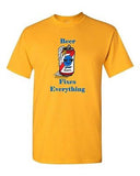 Beer Fixes Everything Can Drinks Beverages Alcohol Adult DT T-Shirts Tee