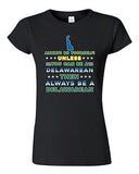 Junior Always Be Yourself Unless You Can Be An Delawarean Map DT T-Shirt Tee