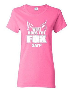 Ladies What Does the Fox Say Sound Music Song Party Swag Retro Cool T-Shirt Tee