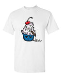 Too Cute To Eat Cupcake Cherry Sweet Food Dessert Novelty Adult DT T-Shirt Tee