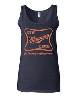 Junior It's Manning Time Football Fan Wear Graphic Humor Novelty Tank Top
