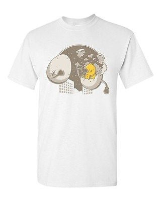 Flying Eggs Battle Gege Artworks Clever Art Boxing Funny DT Adult T-Shirt Tee