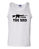 I Plead The 2nd Pro Gun Rights Novelty Statement Graphic Adult Tank Top