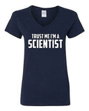 V-Neck Ladies Trust Me I'm A Scientist Science Experiment Funny T-Shirt Tee