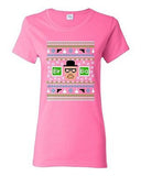 Ladies Heisenberg W. White Ugly Christmas TV Series Funny Parody DT T-Shirt Tee