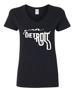 V-Neck Ladies Detroit Smoking Gun Philadelphia Rifle The Gang Smoke T-Shirt Tee