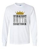 Long Sleeve Adult T-Shirt Straight Outta Kauffman Crown Baseball Sports Team DT