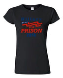Junior Hillary For Prison 2016 President Election Anti Politics DT T-Shirt Tee