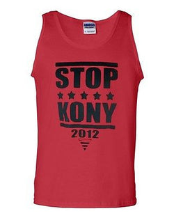 Stop Joseph Kony 2012 Novelty Statement Graphics Adult Tank Top