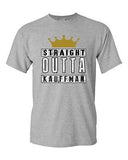 Straight Outta Kauffman Crown Baseball Sports DT Adult T-Shirt Tee