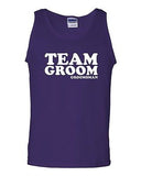 Team Groom Groomsman Wedding Party Novelty Statement Graphics Adult Tank Top