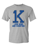 1K K Bold Wins And Counting Basketball Ball Sports DT Adult T-Shirt Tee