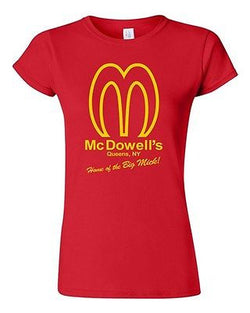 Junior McDowell's Restaurant Queens NY Funny Parody DT Novelty T-Shirt Tee