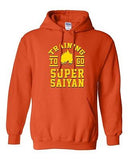Training To Go Super Saiyan Anime Gym Workout Funny Parody DT Sweatshirt Hoodie