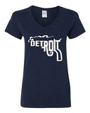 V-Neck Ladies Detroit Smoking Gun Philadelphia Rifle The Gang Smoke T-Shirt Tee