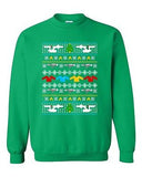 Star Travel Ugly Christmas Comic Space Movie Parody Funny DT Crewneck Sweatshirt