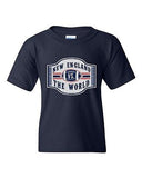 New England VS The World Football Champions Sports Fan DT Youth Kids T-Shirt Tee