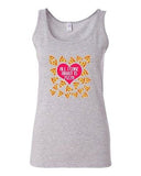 Junior Heart Pizza Lover I Love Pizza Food Cute Funny Humor Sleeveless Tank Tops