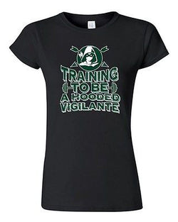 Junior Training To Be A Hooded Vigilante Arrow Comic TV Series DT T-Shirt Tee
