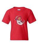 Space Sausage Astronaut Star BeanePod Artworks Art Funny Youth Kids T-Shirt Tee