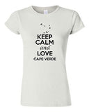 Junior Keep Calm And Love Cape Verde Country Patriotic Novelty T-Shirt Tee