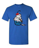 Too Cute To Eat Cupcake Cherry Sweet Food Dessert Novelty Adult DT T-Shirt Tee