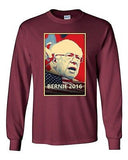 Long Sleeve Adult T-Shirt Bernie 2016 Election President Campaign Politics DT