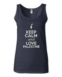 Junior Keep Calm And Love Palestine Country Nation Patriotic Sleeveless Tank Top