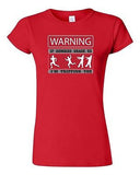 Junior Warning If Zombies Chase Us Tripping You Walking Dead TV DT T-Shirt Tee
