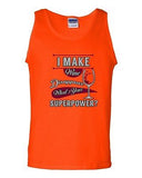 I Make Wine Disappear What's Your Superpower? Superhero Funny DT Adult Tank Top