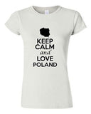 Junior Keep Calm And Love Poland Country Statement Novelty T-Shirt Tee