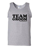 Team Groom Groomsman Wedding Party Novelty Statement Graphics Adult Tank Top