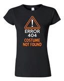 Junior Costume Error 404 Not Found Halloween Orange Funny Humor DT T-Shirt Tee