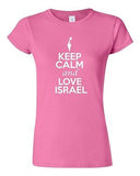 Junior Keep Calm And Love Israel Country Nation Patriotic Novelty T-Shirt Tee