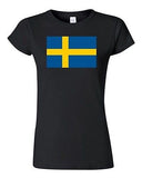 Junior Sweden Country Flag Swedish Stockholm State Nation Patriot DT T-Shirt Tee