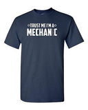 Trust Me I'm A Mechanic Humor Novelty Wrench Adult Unisex Graphic T-Shirt Tee