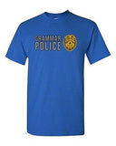 Grammar Police USA Badge Spelling OCD Grammar Funny Humor DT Adult T-Shirt Tee