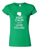 Junior Keep Calm And Love Poland Country Statement Novelty T-Shirt Tee