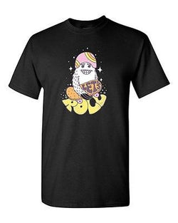 Lets Roll Yeti Skate Snow Board BeanePod Artworks Art Funny DT Adult T-Shirt Tee