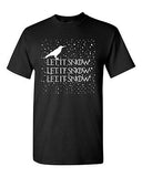 Let It Snow Swords Crow TV Series White Christmas Funny DT Adult T-Shirt Tee