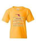 Always Be Yourself Unless You Can Be An Marylander Map DT Youth Kids T-Shirt Tee