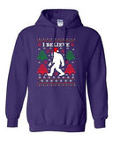 I Believe Sasquatch Big Foot Ugly Christmas Humor Funny DT Sweatshirt Hoodie