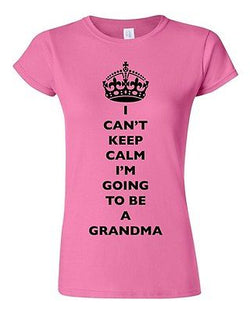 Junior I Can't Keep Calm I'm Going To Be A Grandma Family Funny DT T-Shirt Tee