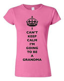 Junior I Can't Keep Calm I'm Going To Be A Grandma Family Funny DT T-Shirt Tee