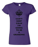 Junior I Can't Keep Calm I'm Going To Be A Grandma Family Funny DT T-Shirt Tee
