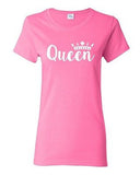 Ladies Queen Crown Couple Love Matching Relationship GF Funny DT T-Shirt Tee