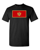 Montenegro Country Flag Europe State Nation Patriotic DT Adult T-Shirt Tee