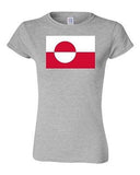 Junior Greenland Country Flag Denmark Nuuk State Nation Patriotic DT T-Shirt Tee