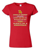Junior Always Be Yourself Unless You Can Be An Missourian Map DT T-Shirt Tee